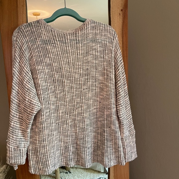 Splendid Loose Knit V neck Dolman Sweater - Picture 2 of 5